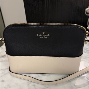 Kate Spade Black and Cream Crossbody Bag